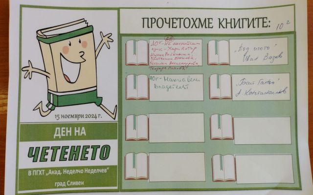 Ден на четенето [18.11.2024]