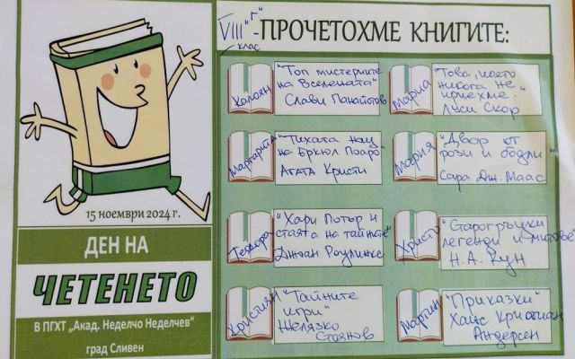 Ден на четенето [18.11.2024]