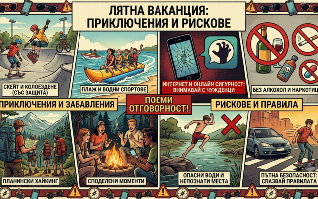 Инструктаж за безопасността през лятната ваканция и опасностите при БДП [26.06.2026]