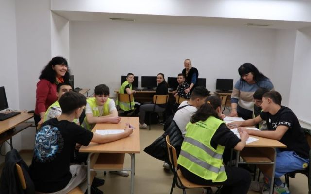 Училищен кръг от Националното състезание по Безопасност на движението по пътищата.